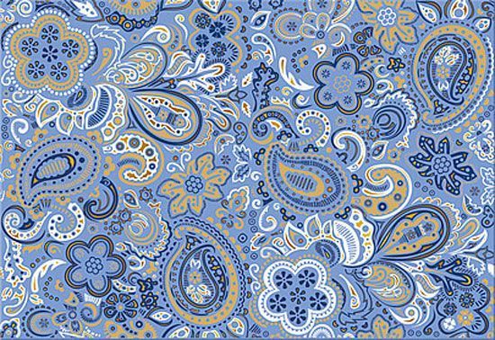 Декор Дамаско Блю Парча 40,5*27,8