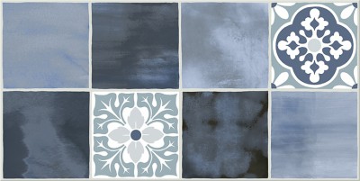 Плитка обл. Glam Indigo Ornament 2 31.5*63