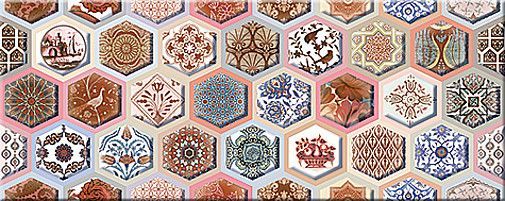 Плитка облицовочная Navarra Carmin "Arabesco"