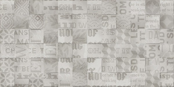 ABBA Patchwork mix серый 300*600