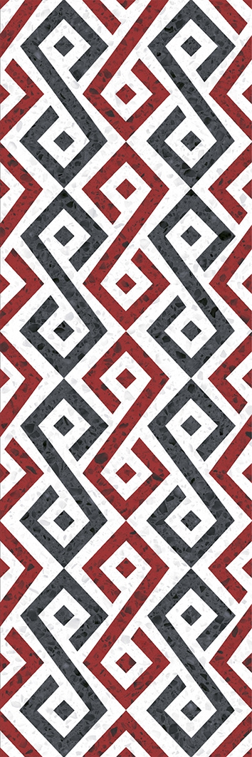 MOLLE RED DECOR 01 30X90