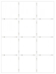 Плитка облицовочная Конфетти белая блестящая