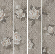 Керамогранит Поджио цветы бежевый обрезной